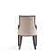 Manhattan Comfort Fifth Avenue Faux Leather and Velvet Dining Armchair in Tan and Walnut - Set of 2 2-DC008AR-TN - alternate 7